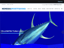 Tablet Screenshot of nemesissportfishing.com